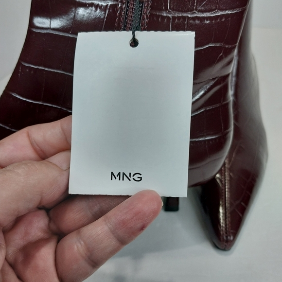 Mango Cobi Kitten Heel Ankle Boots, NWT, Size 38|US 8 - Picture 3 of 12